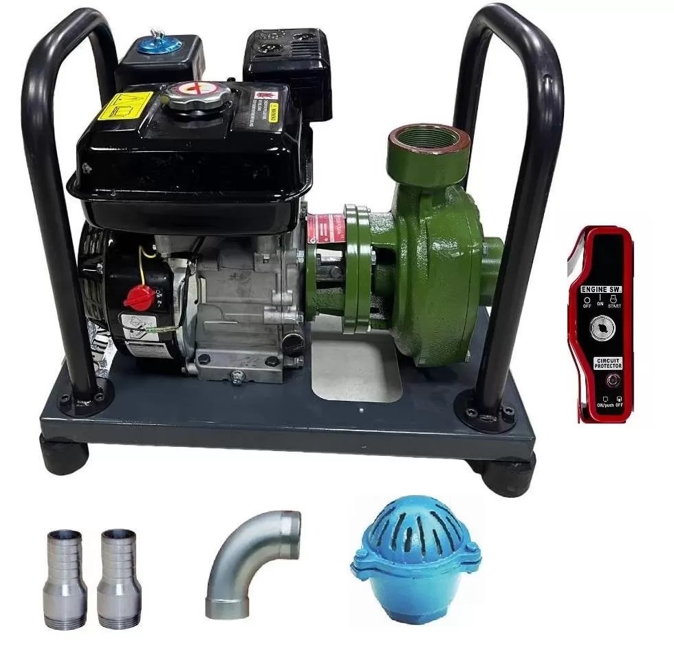 Gardenpro WP-20/140H Yüksek Basınçlı Marşlı/İpli Su Motoru 140 mt 7 Hp