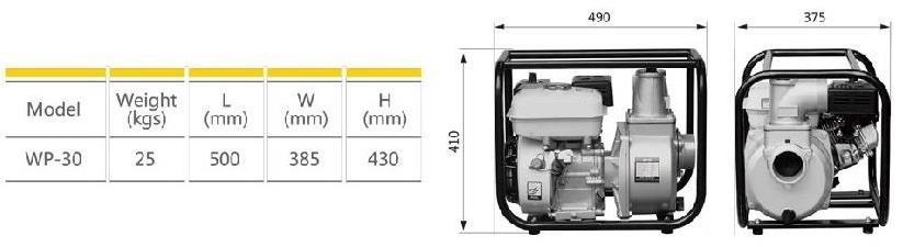 Gardenpro WP-30 Benzinli Su Motoru 3x3