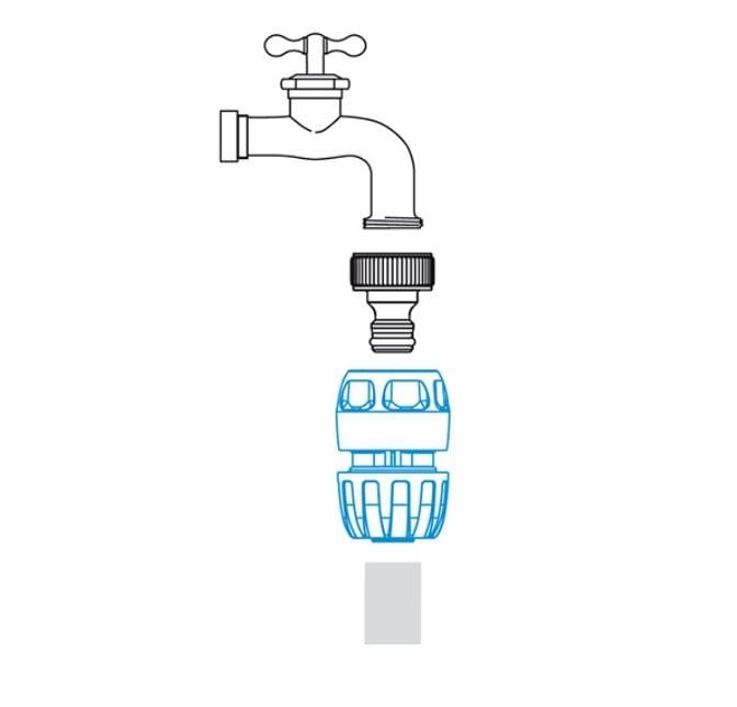 GF Hortum Bağlantı Aparat-Adaptörü 1/2 - 5/8''(8000-5020)