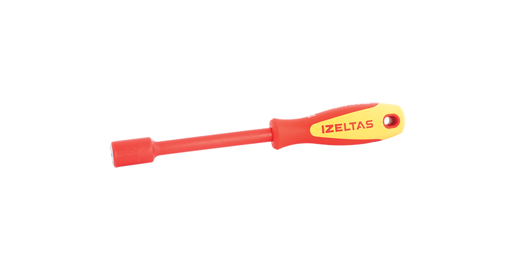 İZELTAŞ 1000V Süngüsü İzoleli Lokma Tornavida (Ölçü Seçiniz)