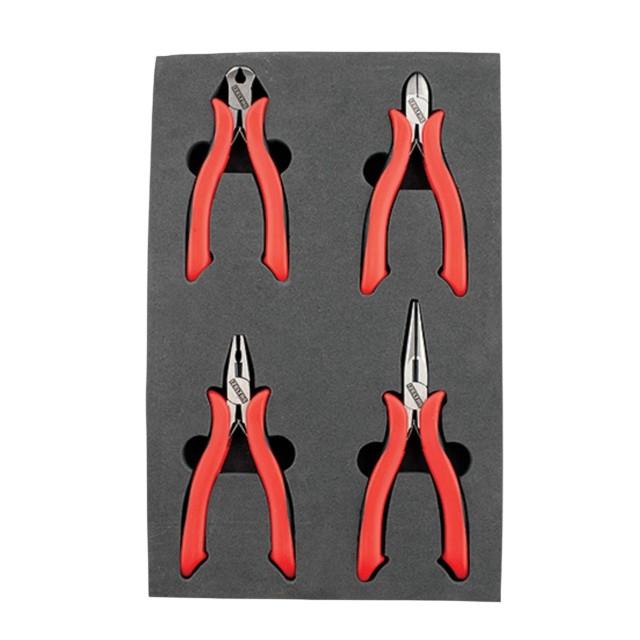 İzeltaş 4 Parça Elektronikçi Keski Pense Seti