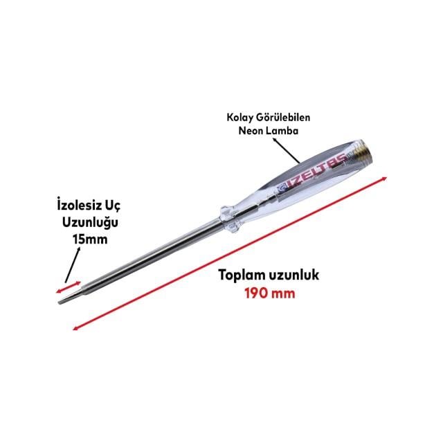 İzeltaş 4550 190 mm Elektrik Kontrol Kalemi