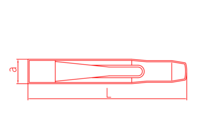 İZELTAŞ Düz Keski Krom 100 mm (5500 23 0100)