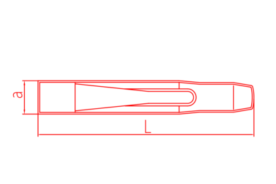 İZELTAŞ Düz Keski Krom 125 mm (5500 23 0125)