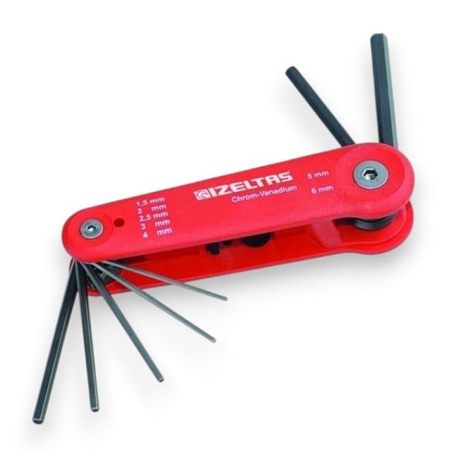 İzeltaş Kaset Allen Anahtar Takımı 7 Parça (1,5MM-6MM)