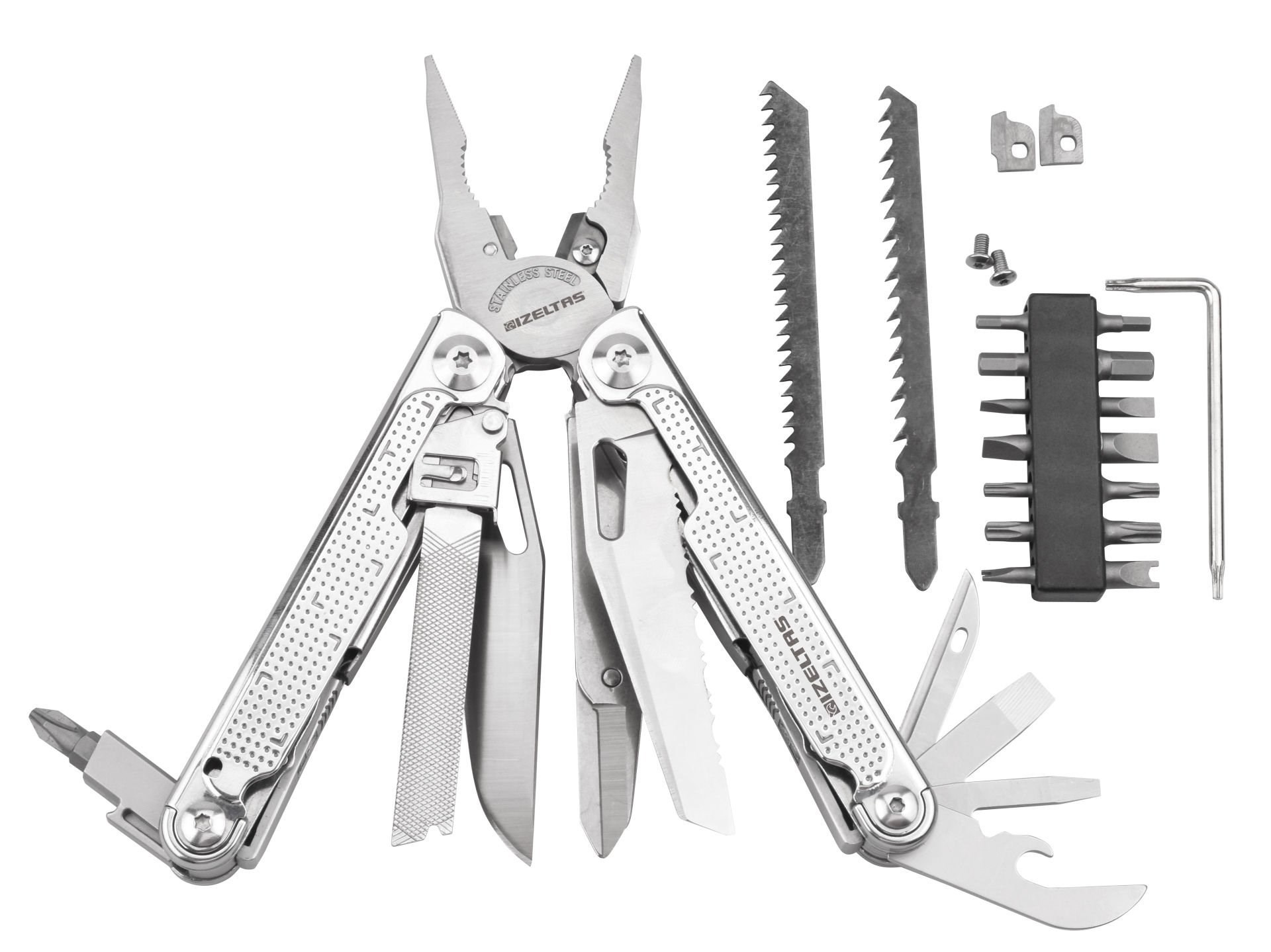 İZELTAŞ Multi Pro Tool 15 Fonksiyonlu Katlanır Multi Pense Seti