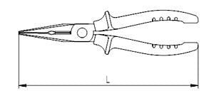 İZELTAŞ Opak Seri Uzun Kargaburun 160 mm (3220132160)