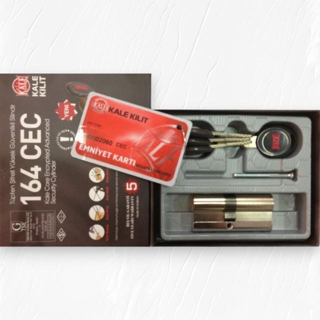 Kale Kilit 164CEC Tüpten Şifreli Yüksek Güvenlikli Nikel Barel 68mm 