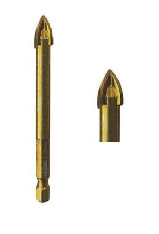 KRISTAL Ok Tipi Elmas Matkap Ucu 6 mm (Granit - Seramik - Cam Delme)