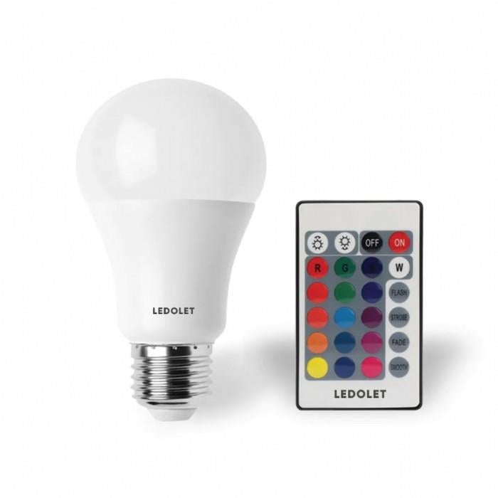 Ledolet RGB 9W Kumandalı Led Ampul