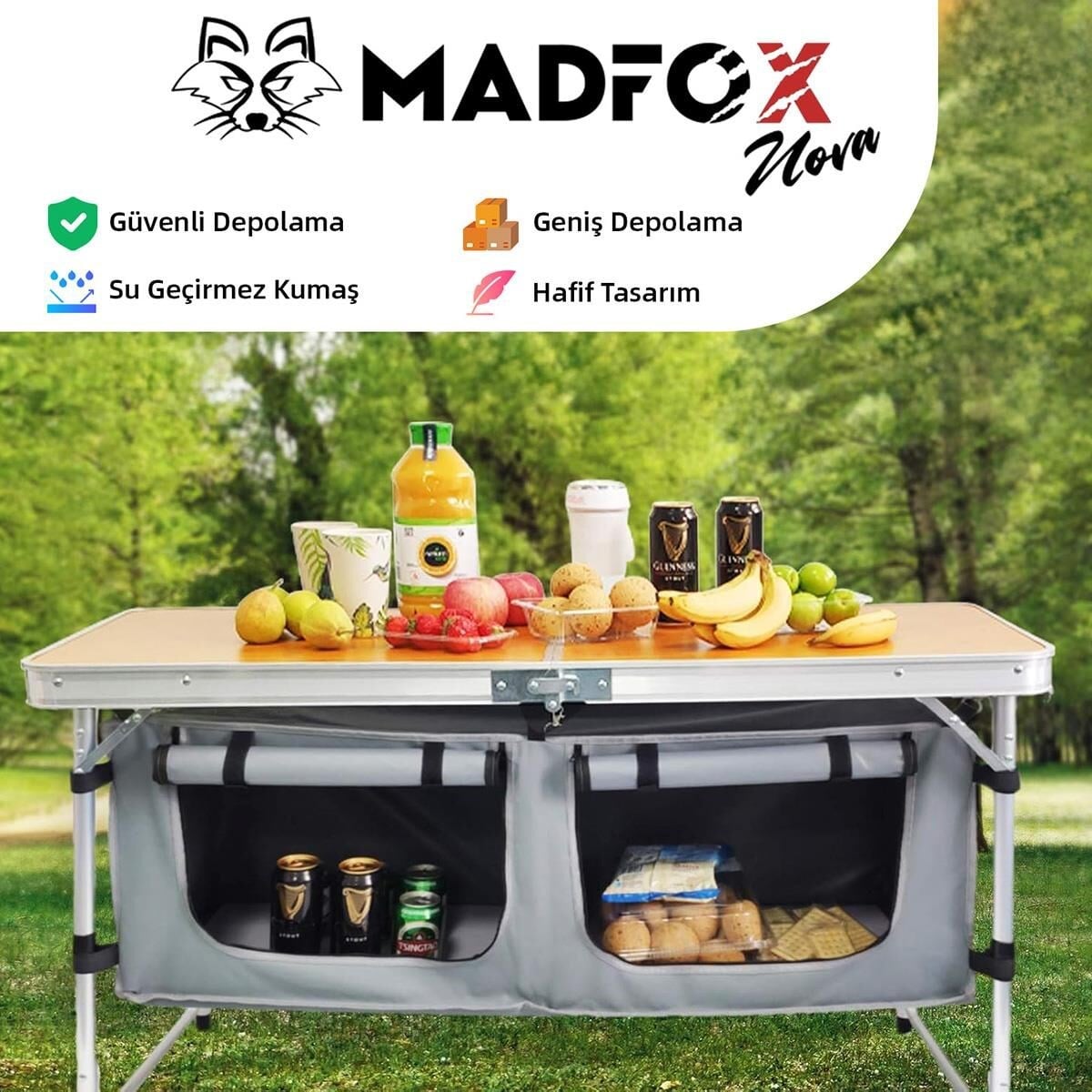 MADFOX Nova Katlanır Kamp Masası (547280)