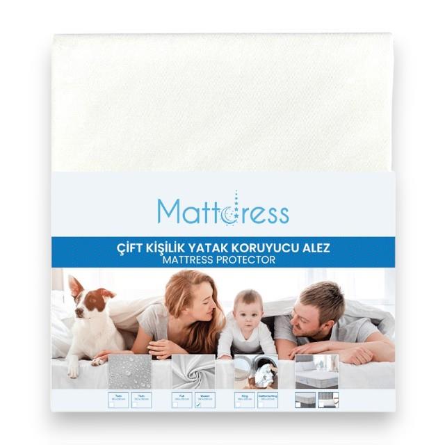 Mattdress Çift Kişilik Lastikli Pamuklu Alez 160x200cm 