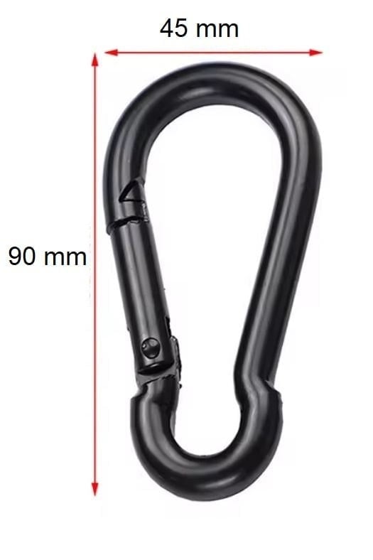 MEGPRO Boyalı Metal Kancalı Yaylı Karabina 9 mm