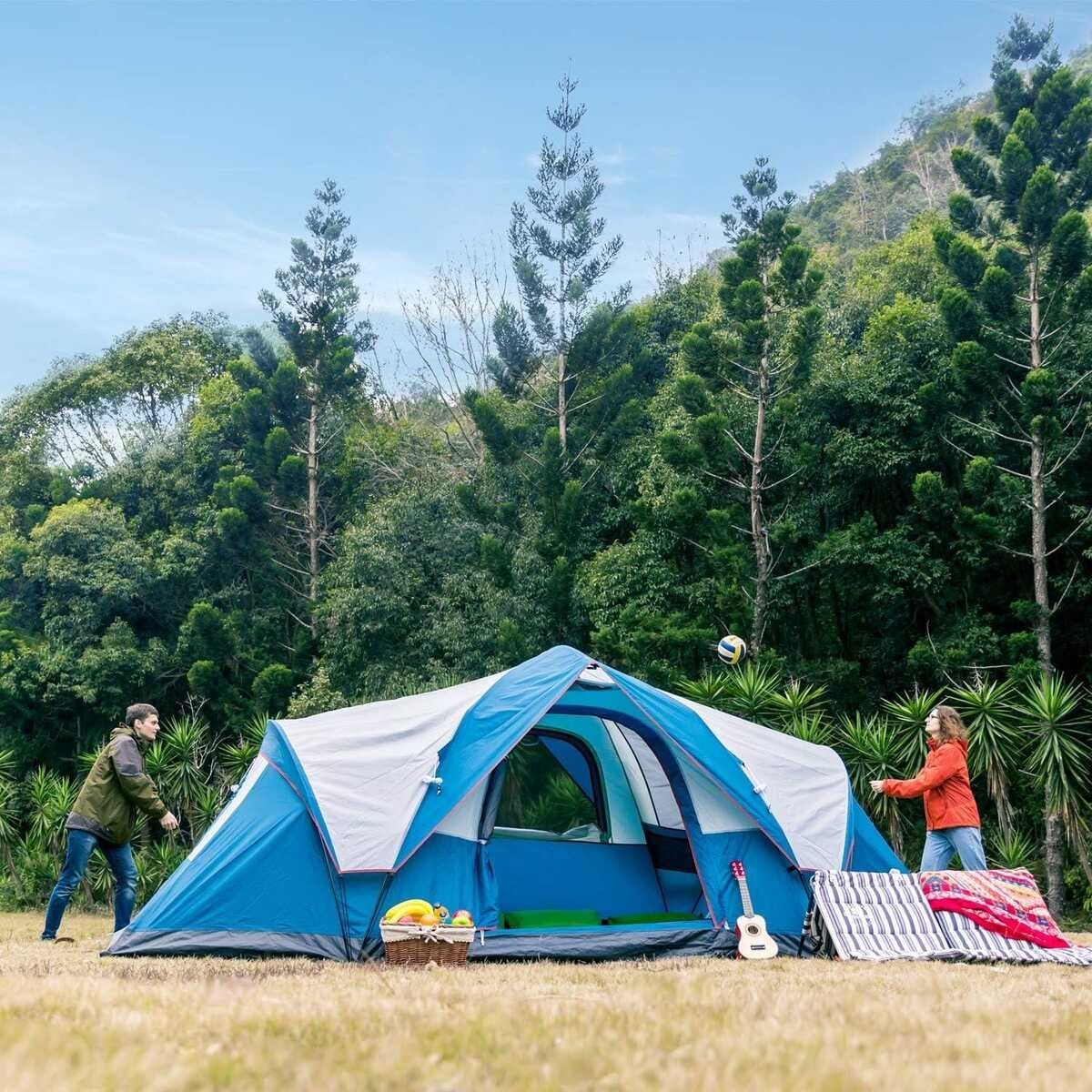 MobiHome DomeHike 6 Kişilik Otomatik Çadır Mavi (205586)