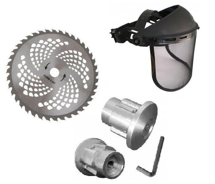 Motorlu Tırpan Aksesuar Set - Elmas Testere+Koruyucu+Örümcek Başlık