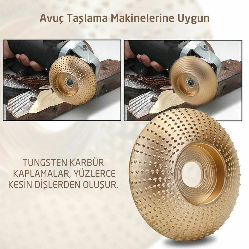 NEXON Avuç Taşlama İçin Ahşap Törpü Diski 100 mm (5425)