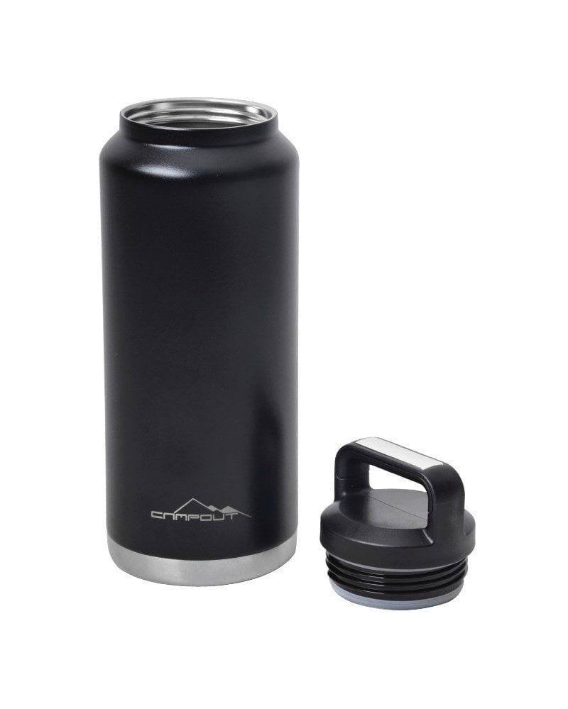 NURGAZ Campout Çift Katmanlı Termos Siyah 1000 ml (NG 163)