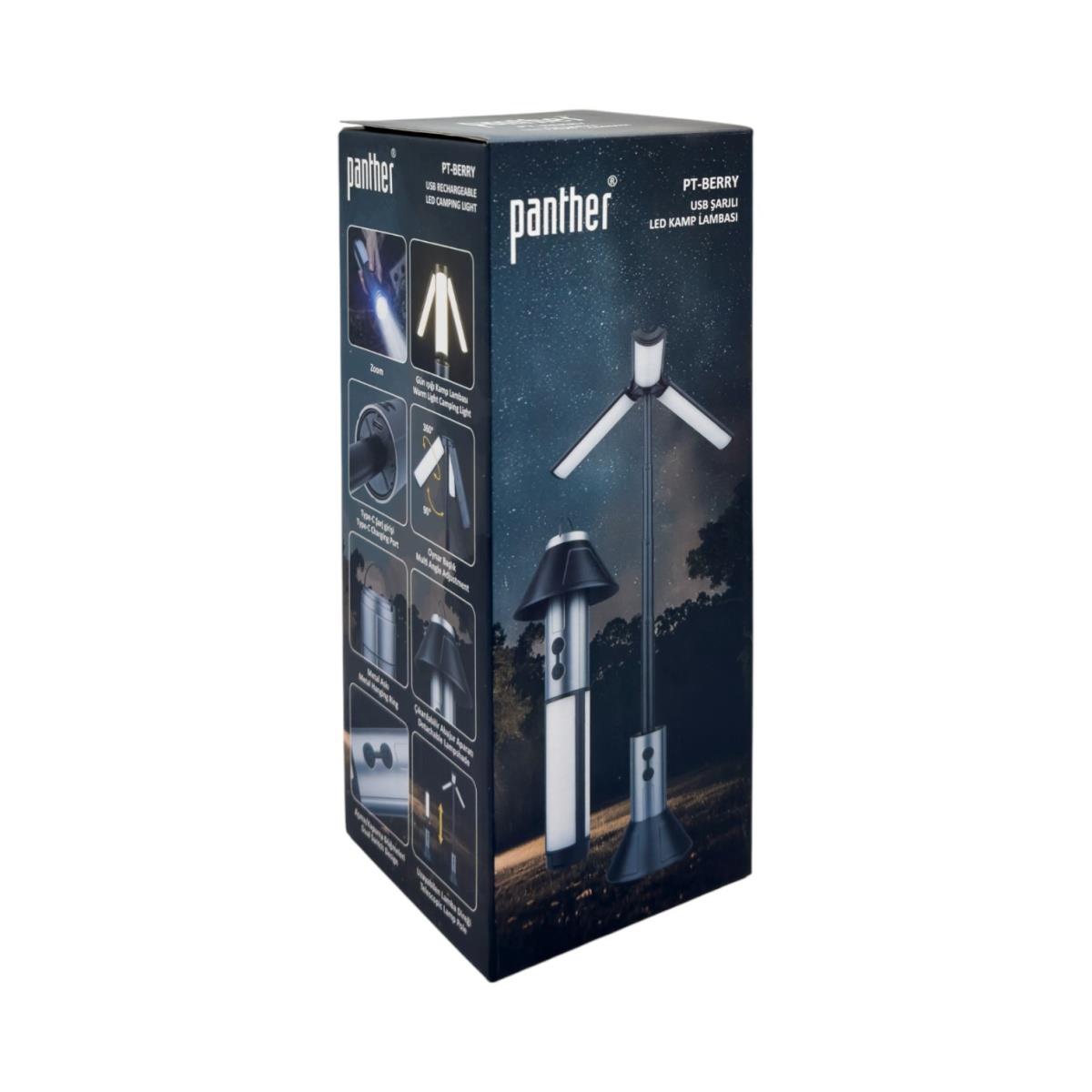 PANTHER PT-BERRY USB ŞARJLI KAMP LAMBASI