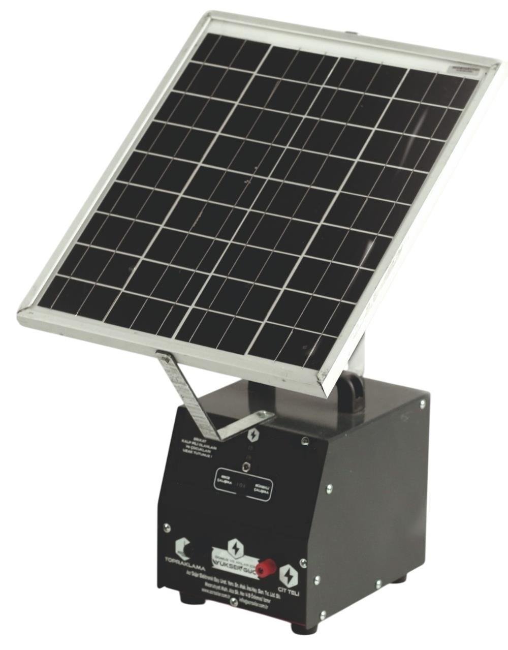 Pars P2518 Güneş Enerjili Ve Akülü Elektrikli Çit Sistemi - Gece Gündüz Modlu