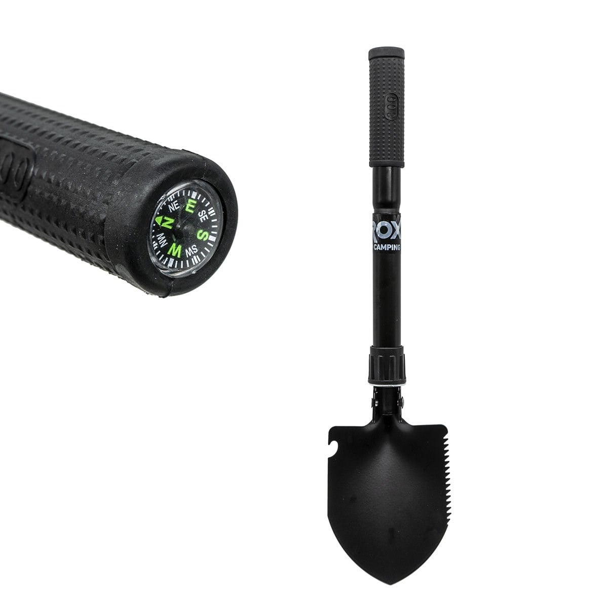 ROX Camping Pusulalı Katlanır Kamp Küreği 42 cm (153CAMP0106)