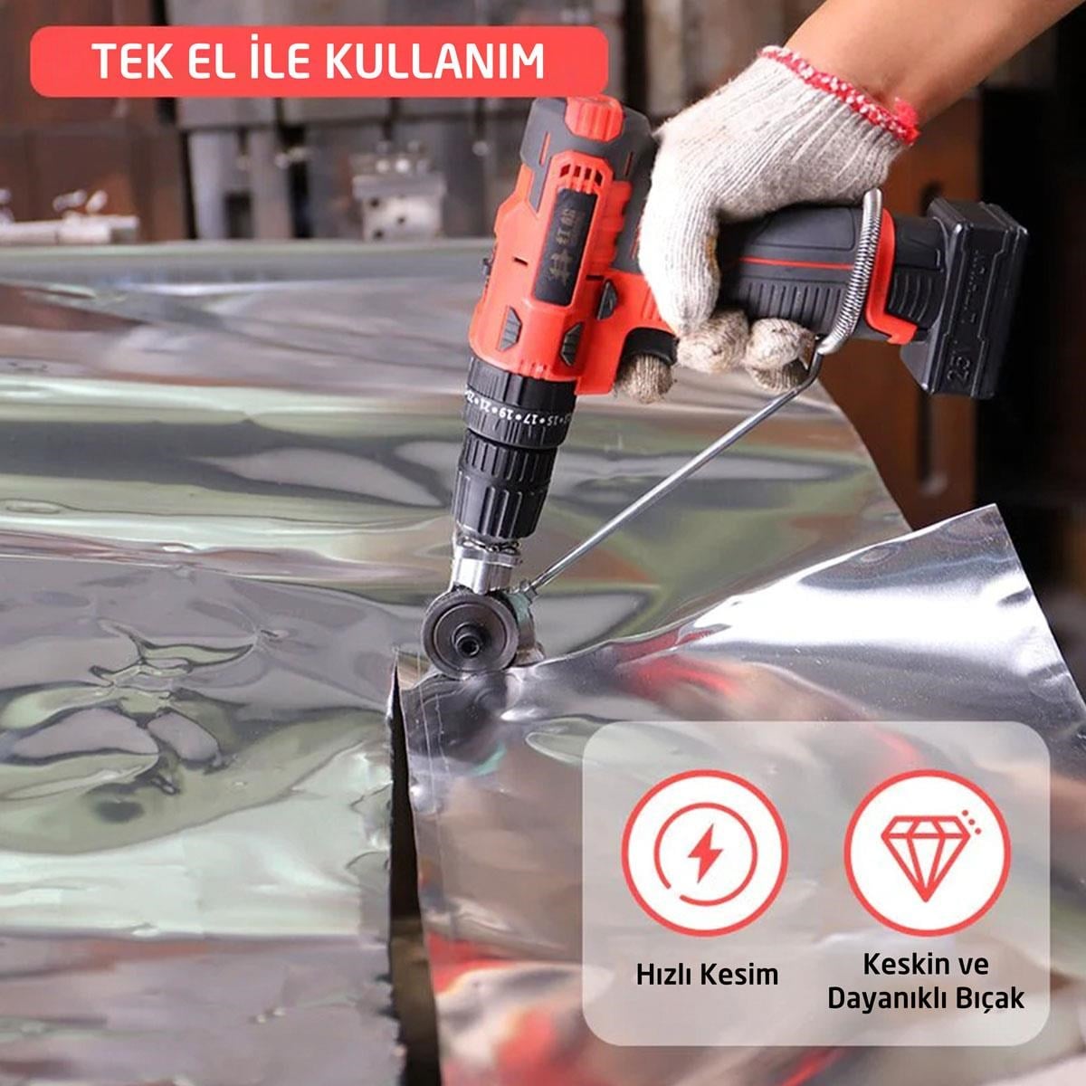 ROX Matkap İçin Metal Plaka ve Sac Kesme Aparatı (153ROX0185)