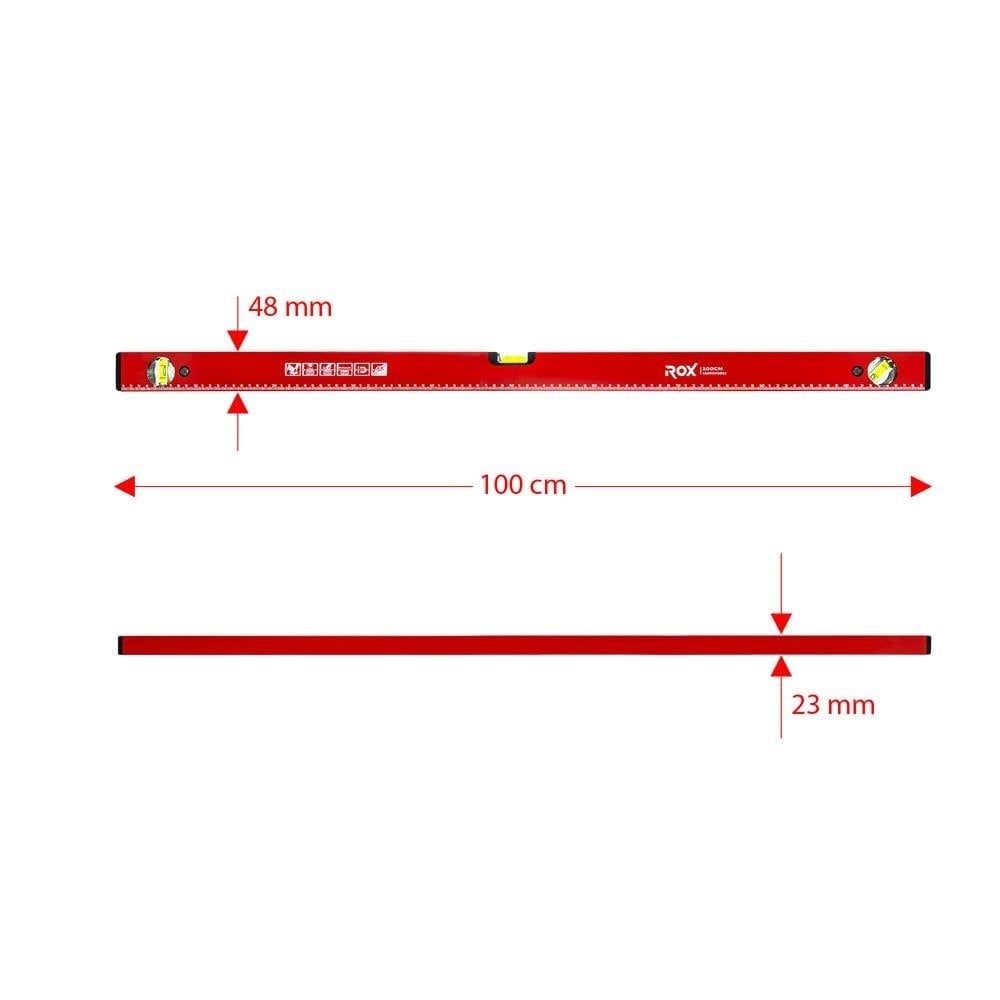 ROX Mıknatıslı Su Terazisi 100 cm (153ROX0351)
