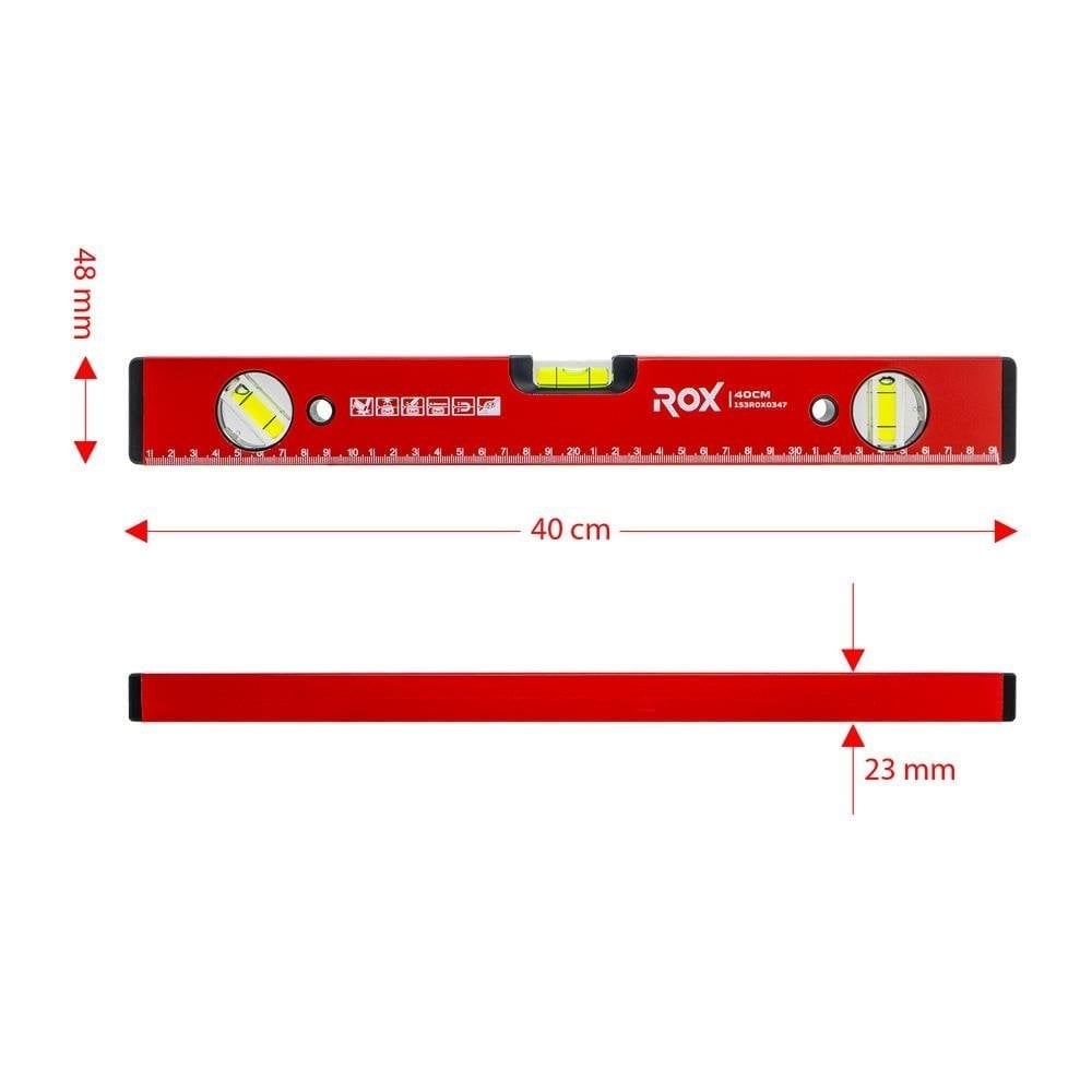 ROX Mıknatıslı Su Terazisi 40 cm (153ROX0347)