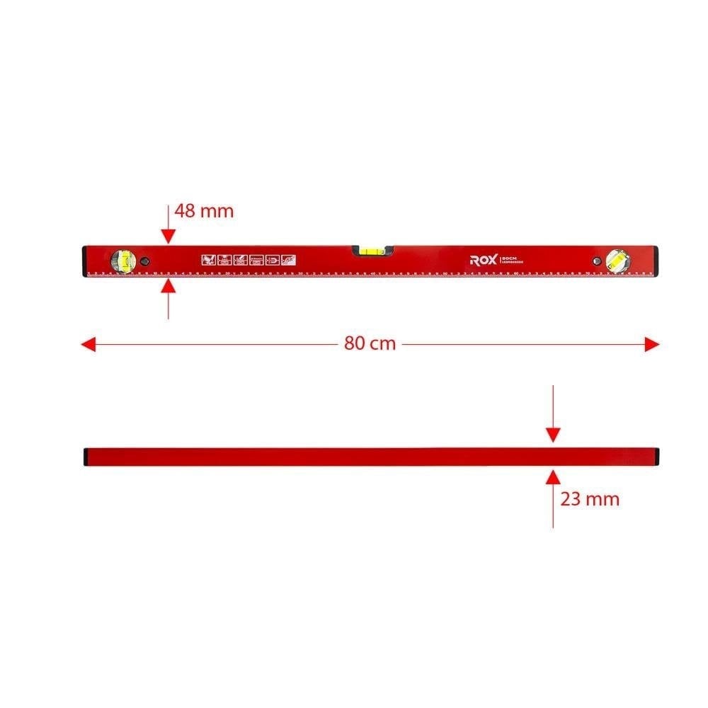 ROX Mıknatıslı Su Terazisi 80 cm (153ROX0350)