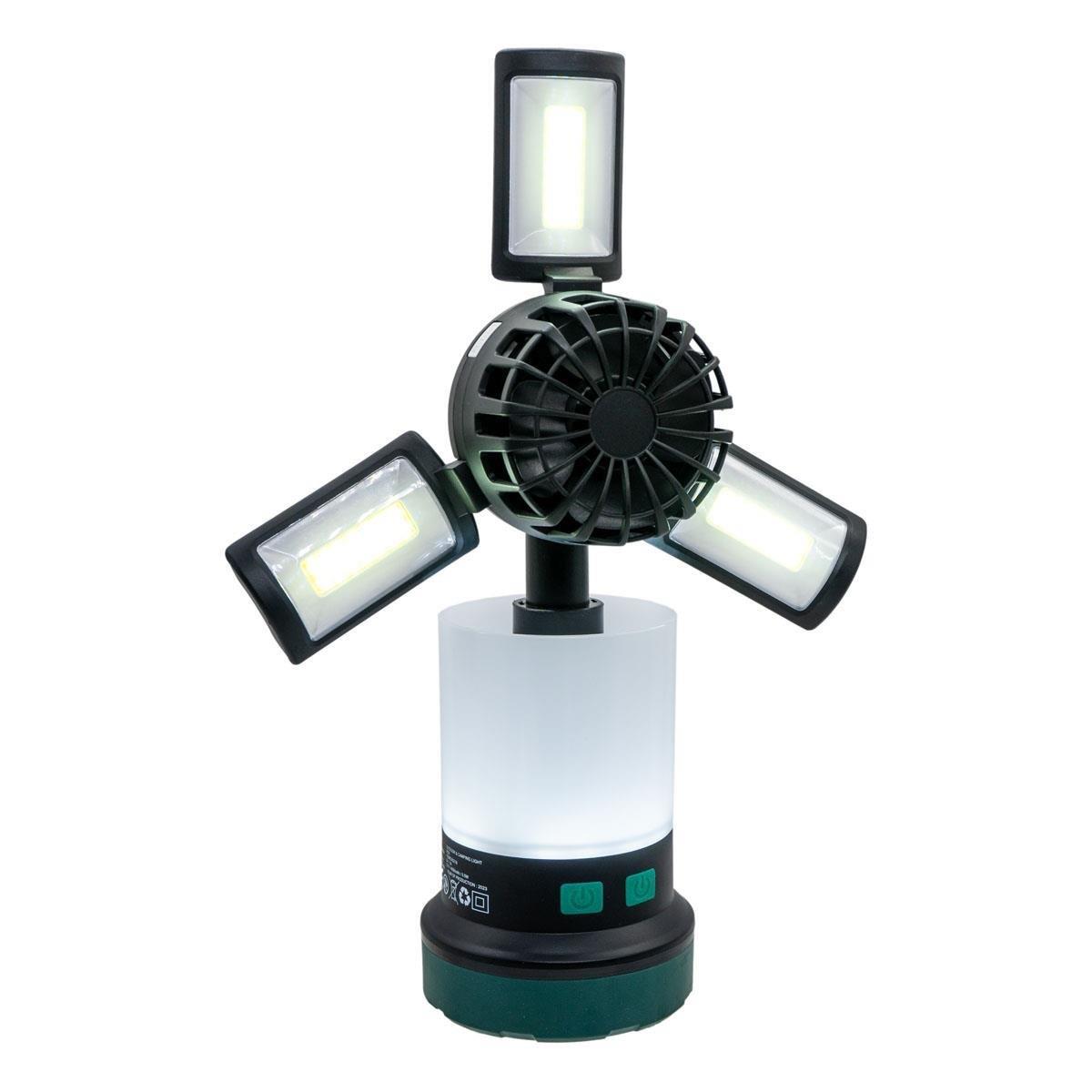 ROX Şarjlı Çok Fonksiyonlu Fanlı Outdoor Kamp Feneri 350 Lümen (153ROX0218)