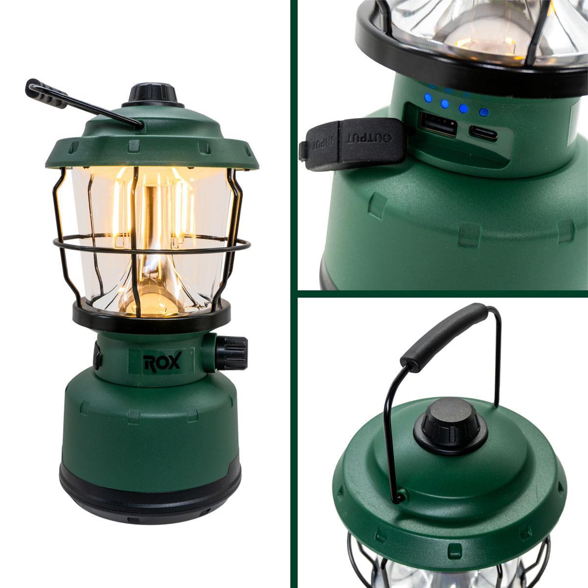 ROX Şarjlı Retro Outdoor Kamp Feneri 500 Lümen (153ROX0217)