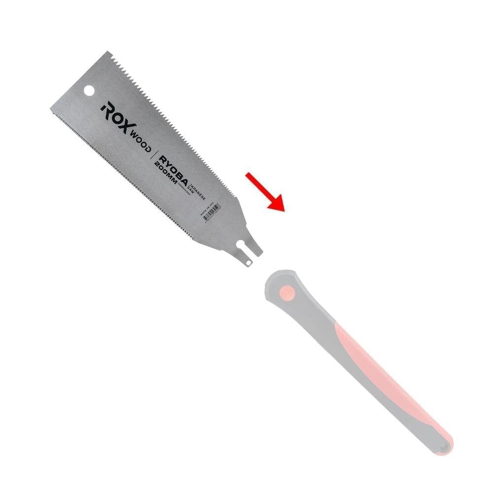 ROX WOOD 0325 Ryoba Çift Taraflı Yedek Bıçak 200 mm (0324 İçin)