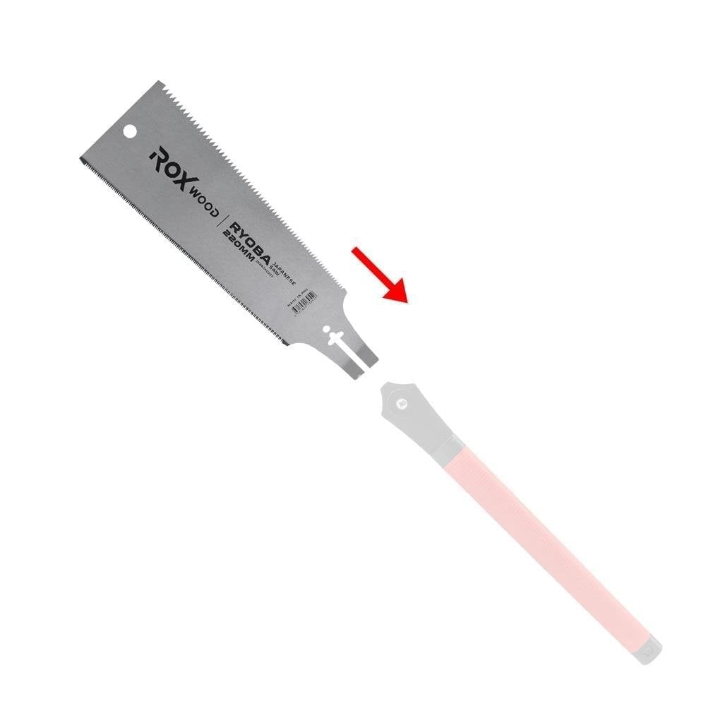 ROX WOOD 0327 Ryoba Çift Taraflı Testere Yedek Bıçak 220 mm (0326 İçin)