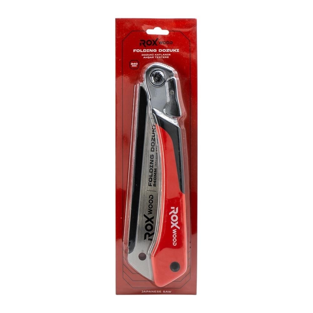 ROX WOOD 0328 Dozuki Katlanır Mini Ahşap Testere 240 mm