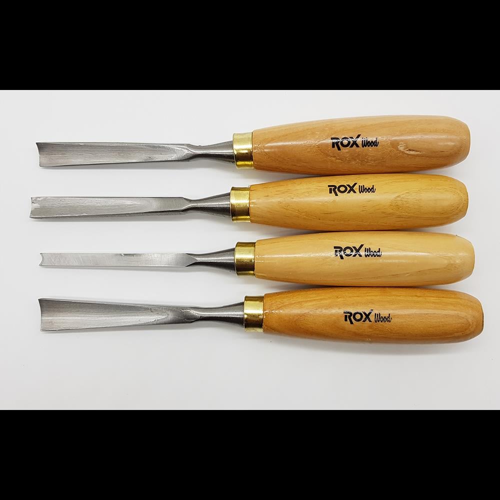 ROX Wood 12 Parça El Tipi Ahşap Oyma Seti 15399086