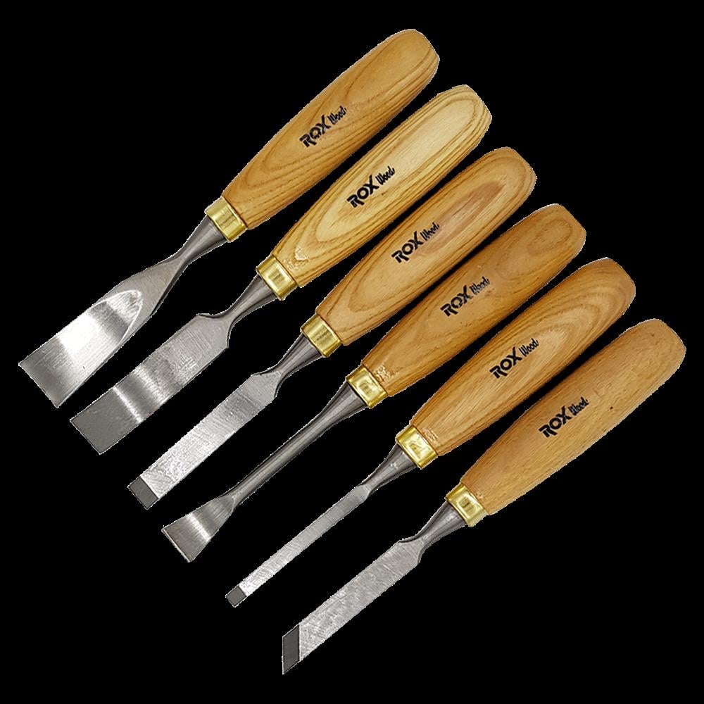 ROX Wood 12 Parça Iskarpela Seti (Ahşap Kutulu) 15399097