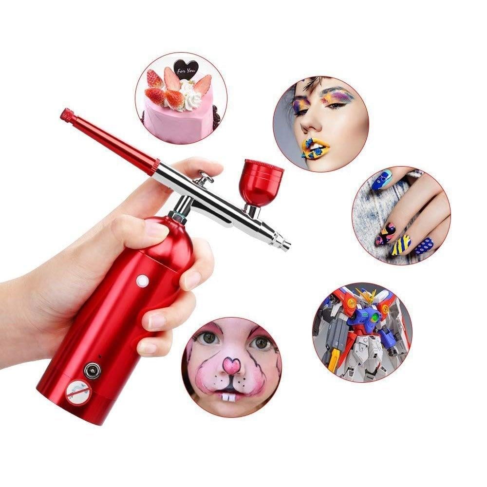 ROX0068 Kendinden Kompresörlü Akülü Airbrush Mini Boya Tabancası