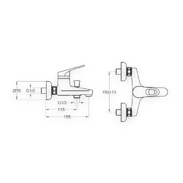 Sardıcı BTR-1015 Delta Banyo Bataryası Delta Gövde