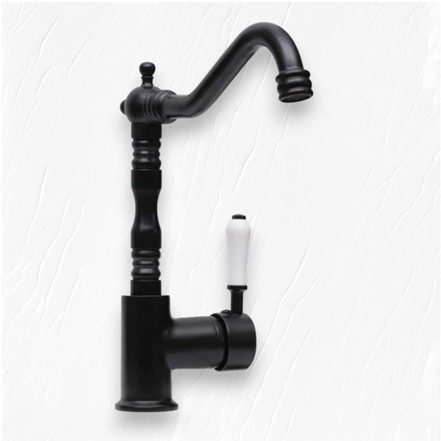 Sardıcı Mutfak Eviye Bataryası Antik Model Siyah Rustik T Gövde Porselen