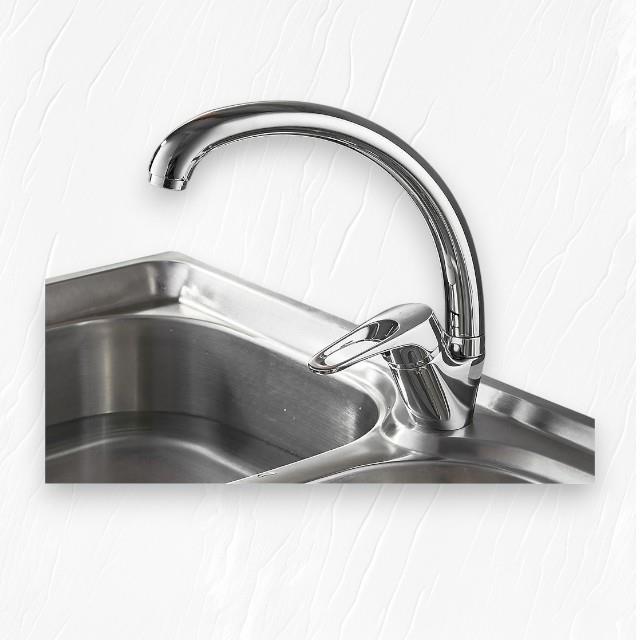 Sarnıcı BTR-1002 Mutfak Eviye Musluğu Çift Su Girişli