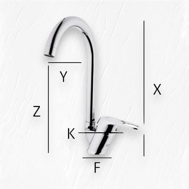 Sarnıcı BTR-1003 Mutfak Bataryası 360 Derece Oynar Başlıklı