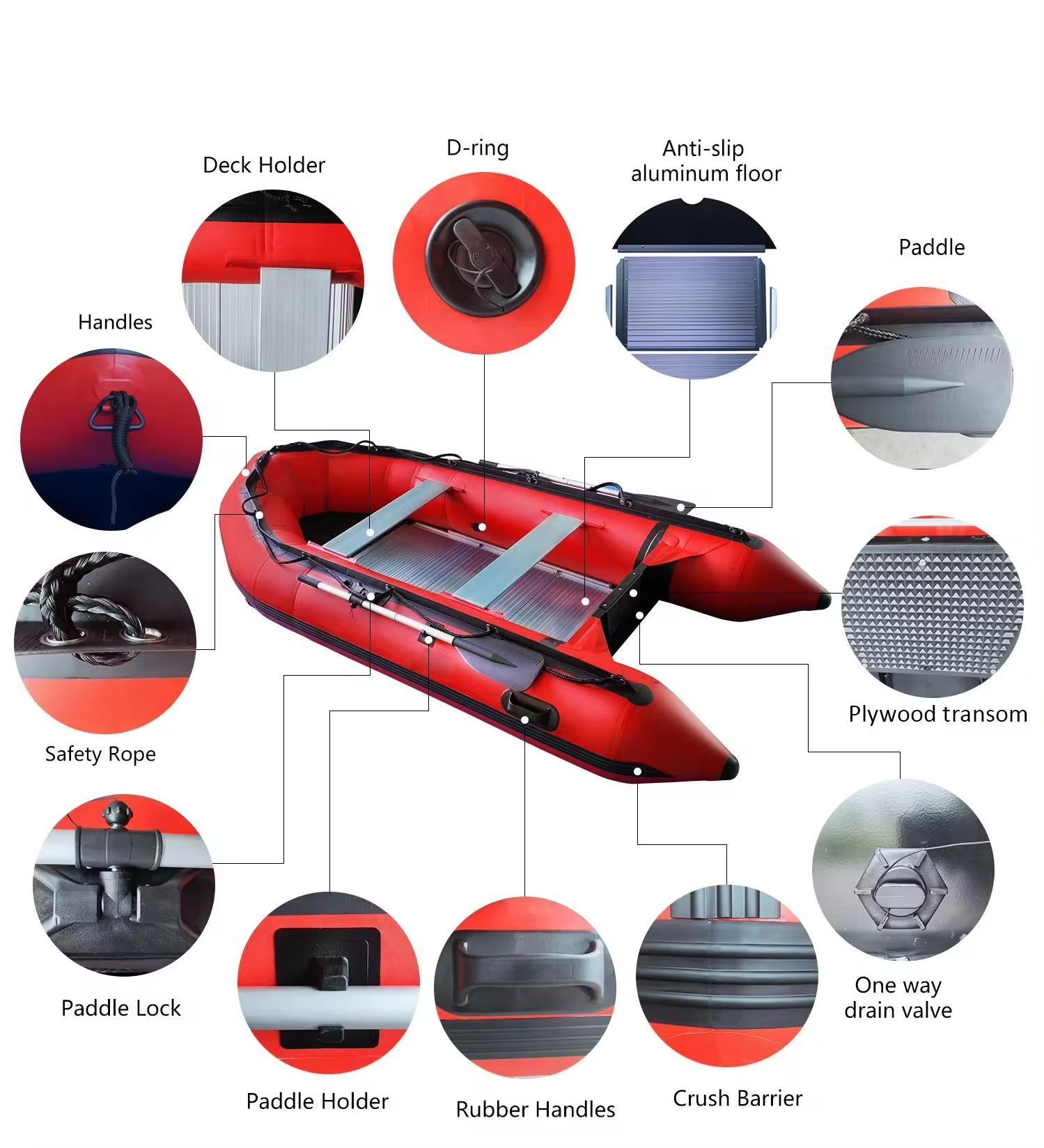 Tomking TK-RIB-380 Alüminyum Tabanlı Şişme Bot