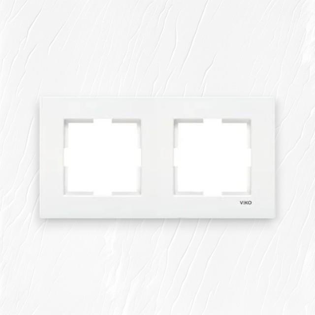 Viko Karre Beyaz İkili Çerçeve
