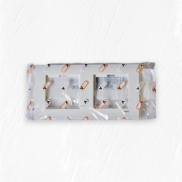 Viko Karre Beyaz İkili Çerçeve