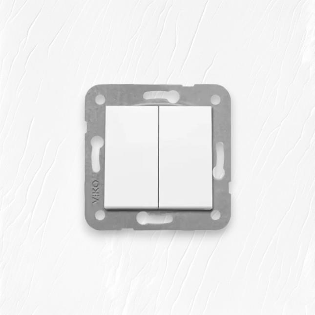 Viko Karre-Meridian Beyaz Komütatör Çerçevesiz