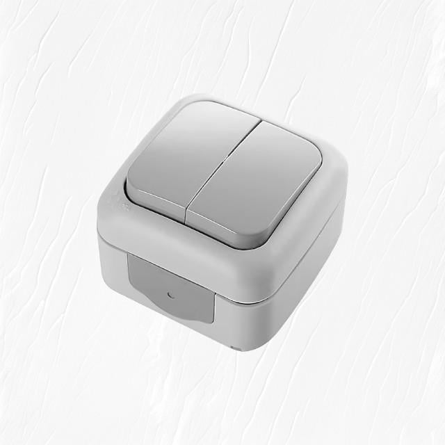 Viko Palmiye Komütatör Sıva Üstü Gri