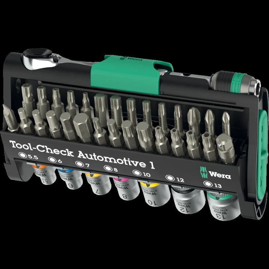 WERA Tool-Check Automotive 1 Lokma ve Bits Uç Takımı 38 Parça