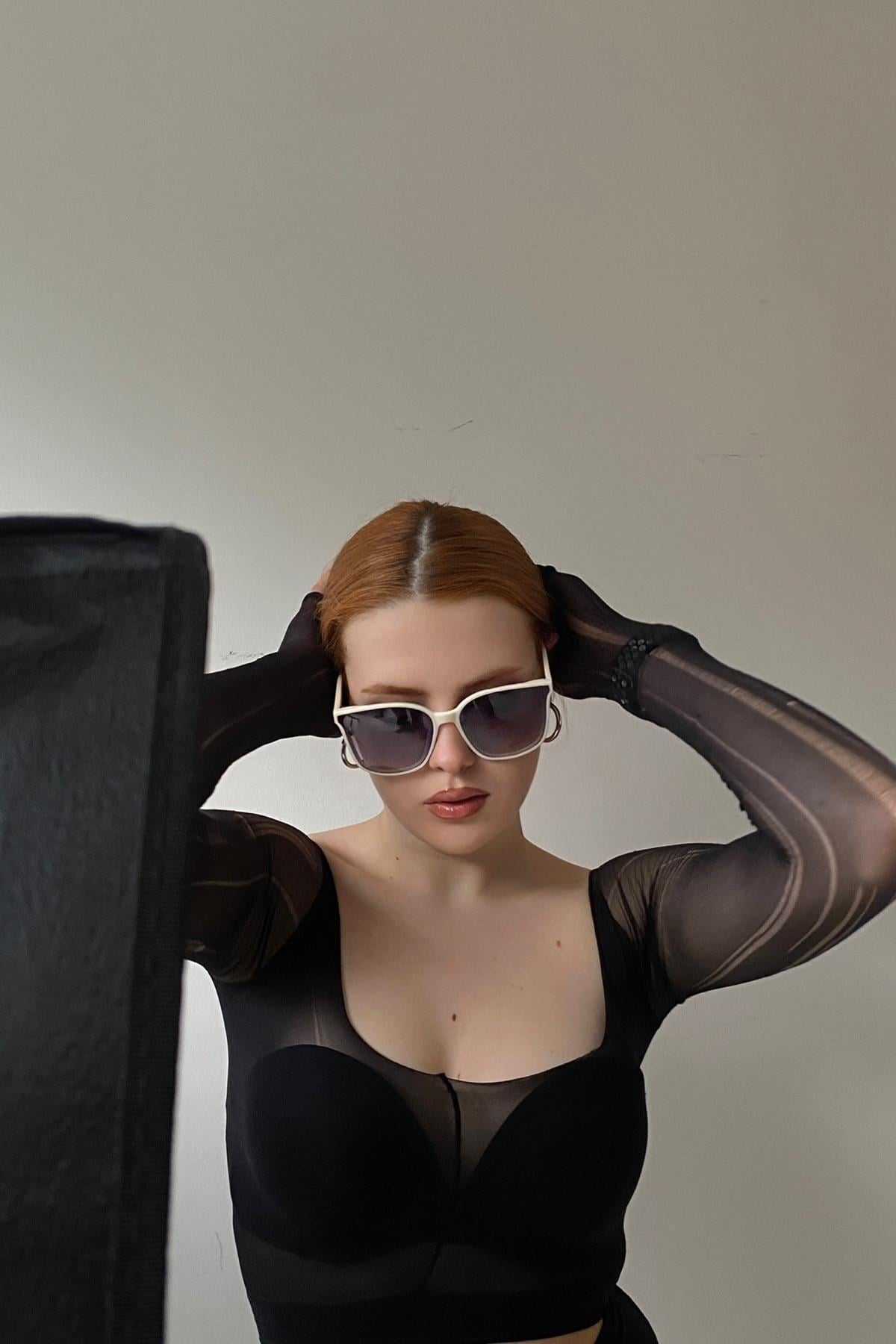 Jasmin Gözlük Krem