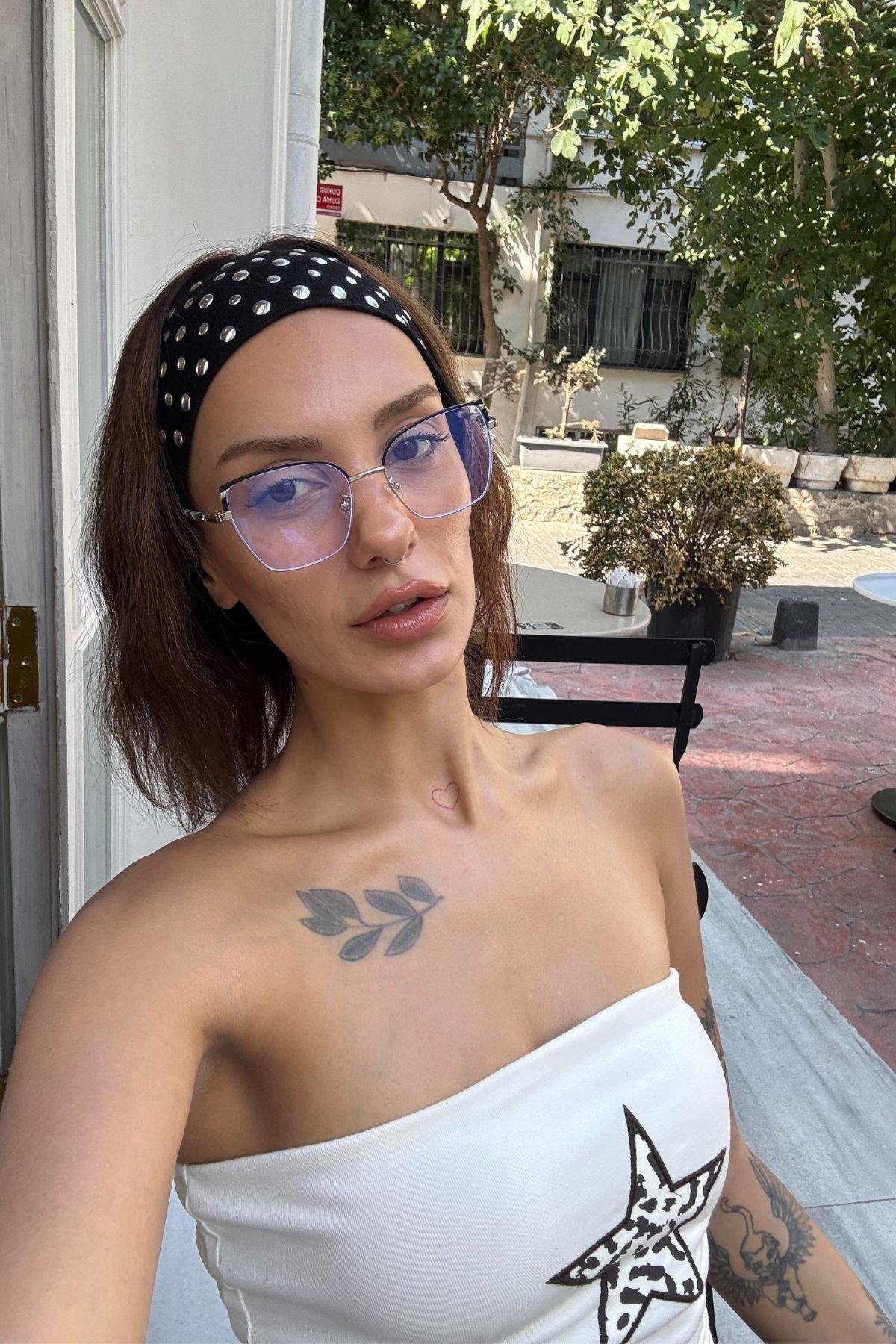 Lela Kadın Blue Block Gözlük Gri
