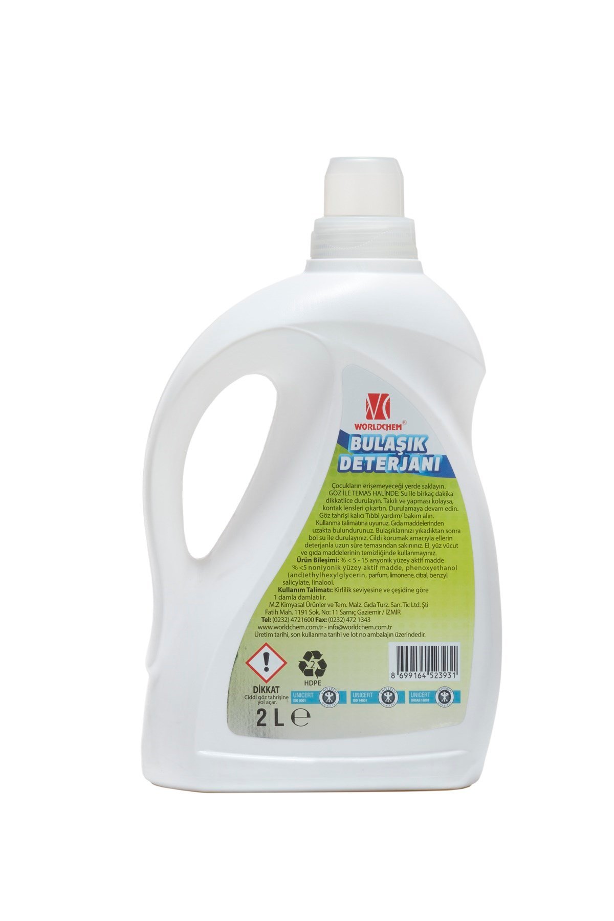Herbal Dishwasher Detergent Vegan and Eco-Friendly Halal Certified 2 lt