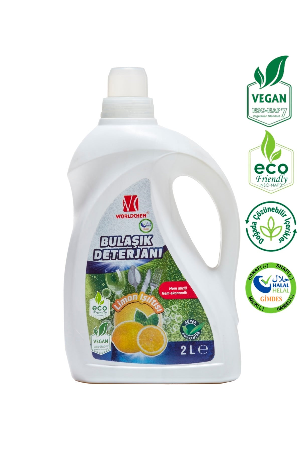 Herbal Dishwasher Detergent Vegan and Eco-Friendly Halal Certified 2 lt